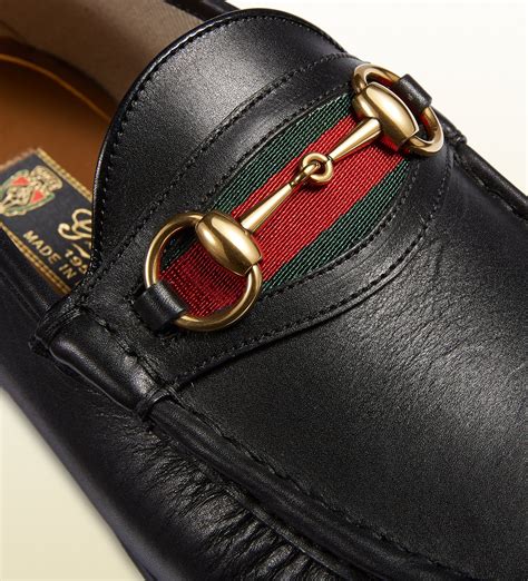 gucci mens black sneakers slip on